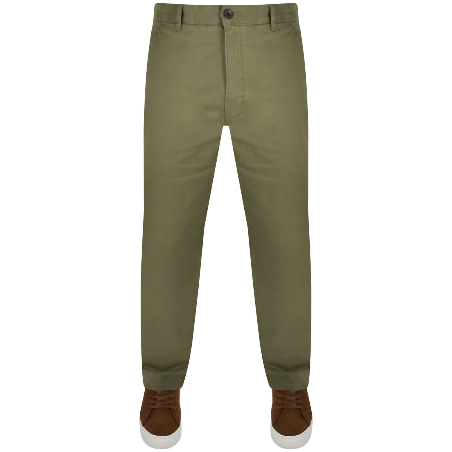 Image number 2 for Farah Norwood Regular Chino Trousers Green