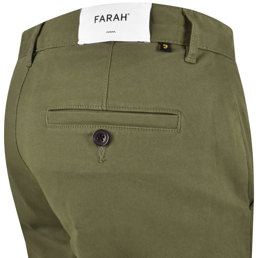 Image number 4 for Farah Norwood Regular Chino Trousers Green