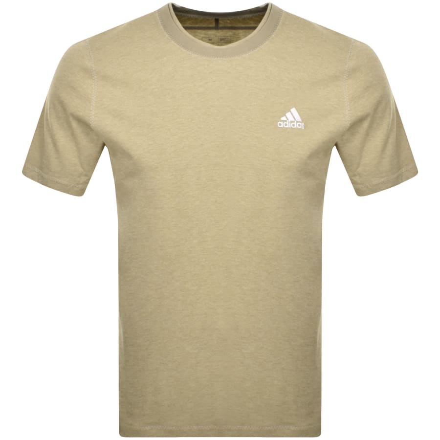 Image number 1 for adidas Sportswear Regular Fit Logo T Shirt Beige