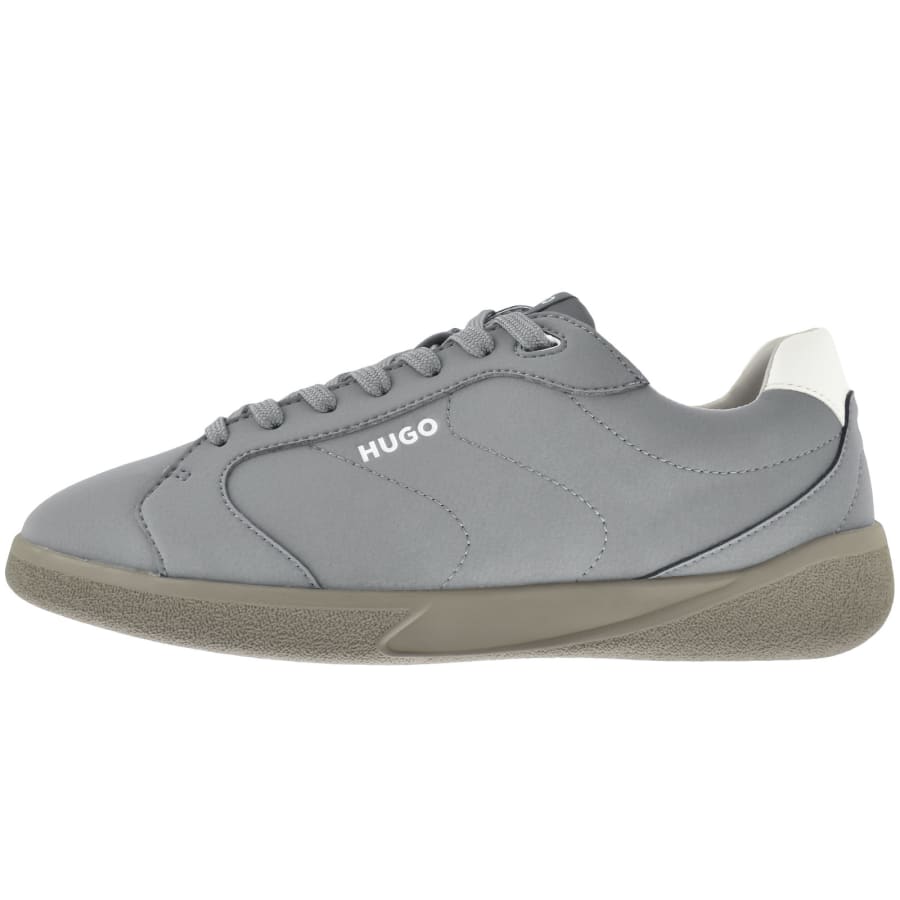 Image number 1 for HUGO Riven Tennis Trainers Grey