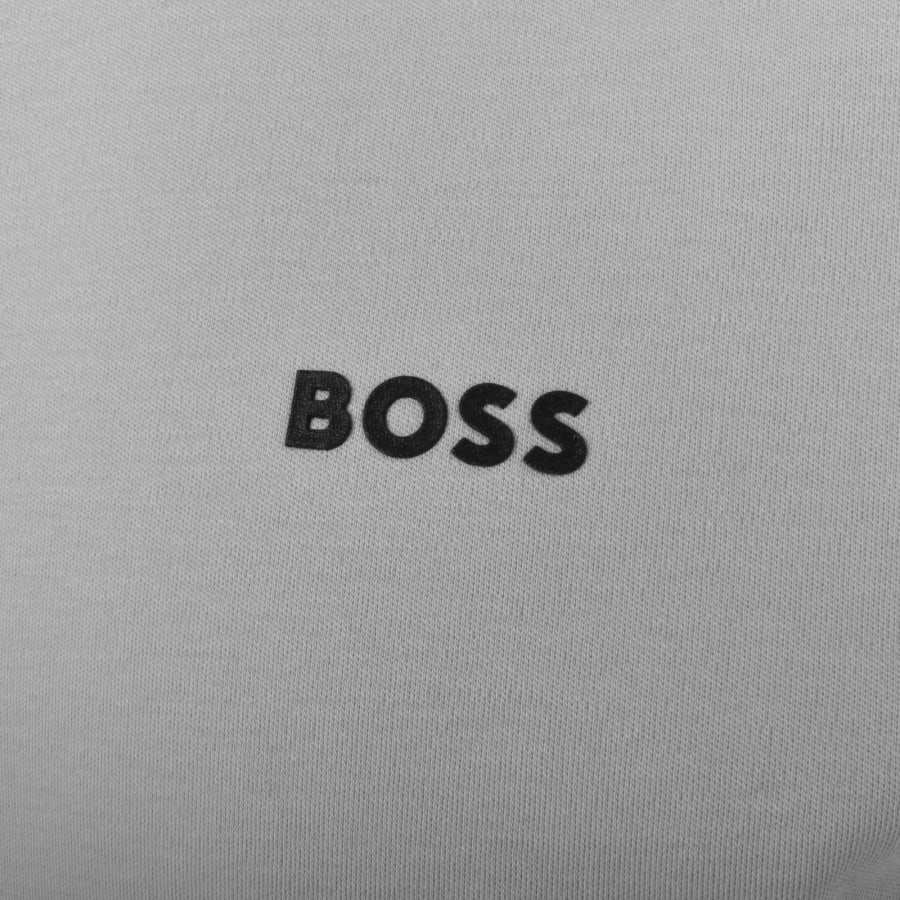 BOSS Paule Tape Slim Fit Polo T Shirt Grey