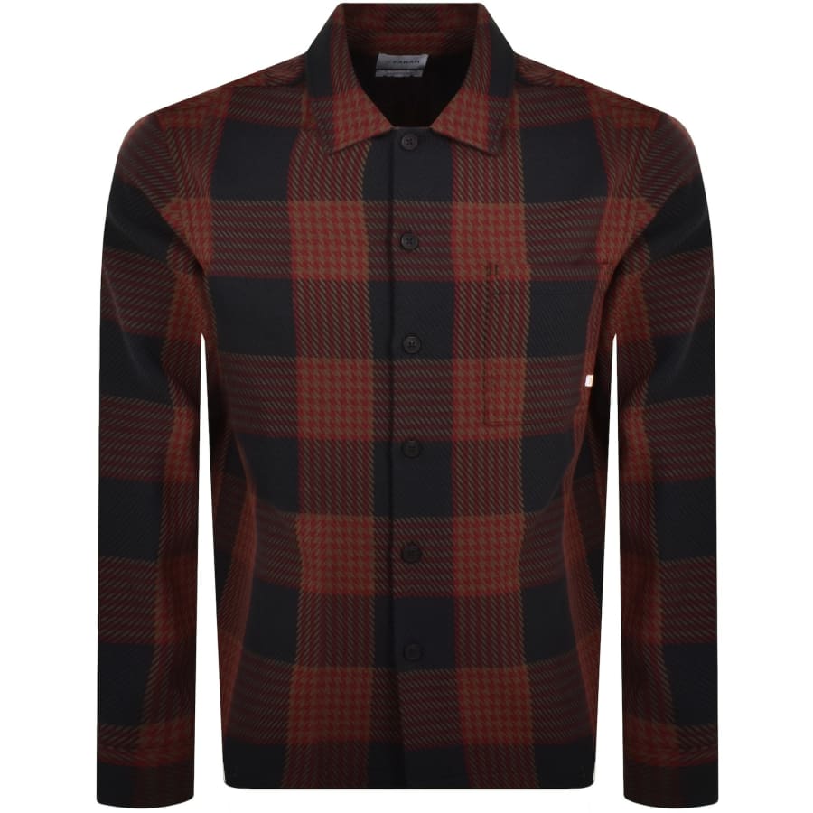 Image number 1 for Farah Hannold Overshirt Burgundy