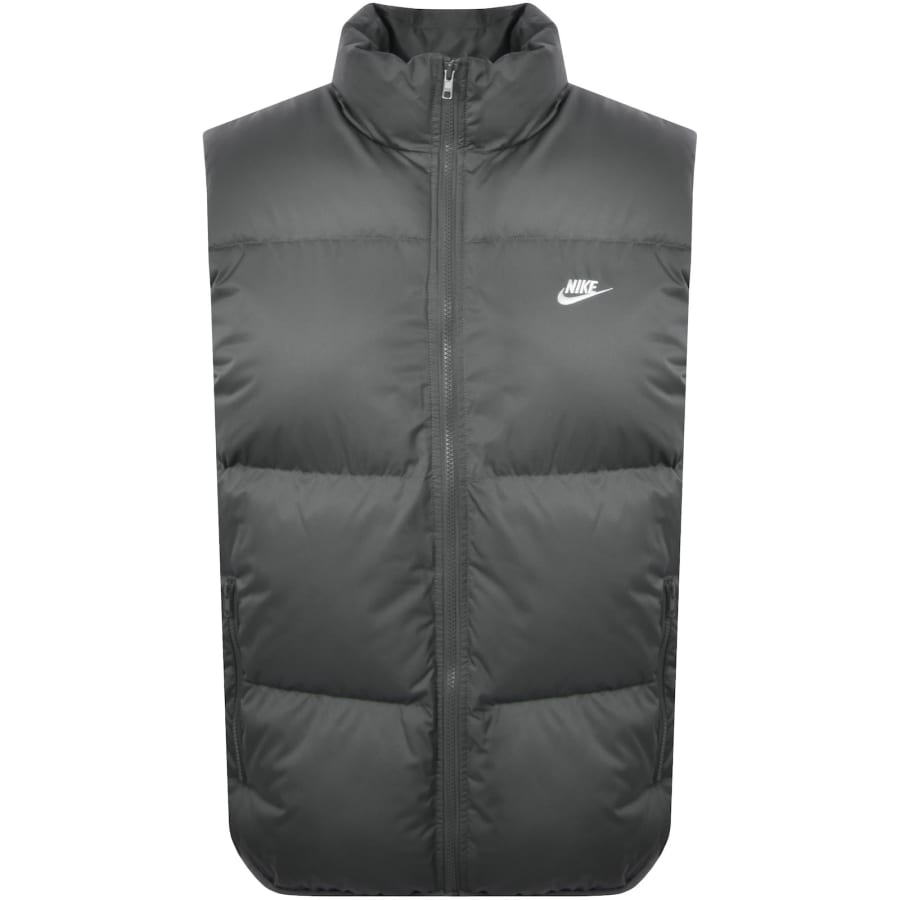 Image number 1 for Nike Padded Logo Gilet Grey