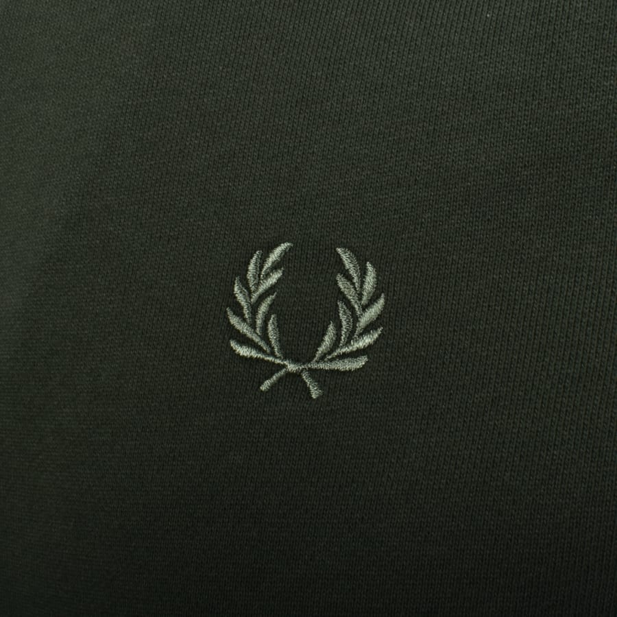 Image number 3 for Fred Perry Half Zip Sweatshirt Green