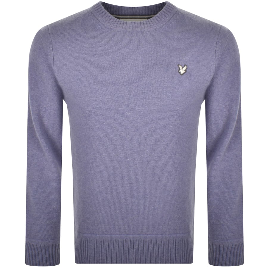 Image number 1 for Lyle And Scott Lambswool Jumper Blue