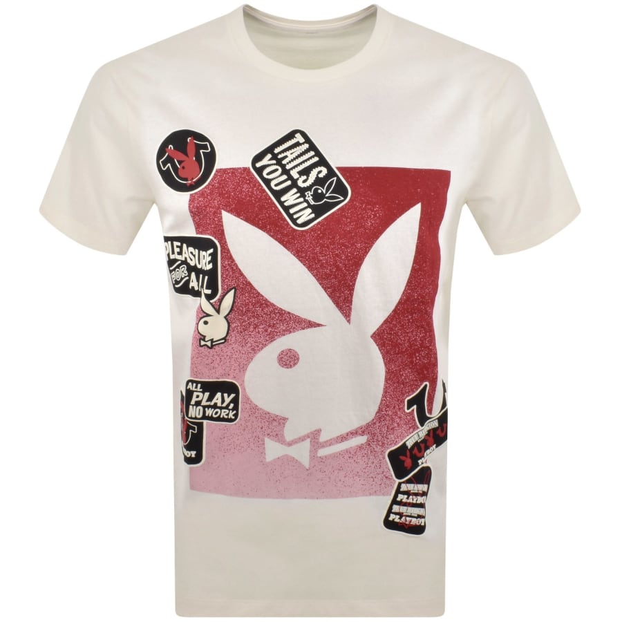 True Religion Playboy Patch T Shirt White | Mainline Menswear 