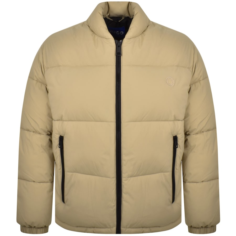 Image number 1 for HUGO Blue Braden Relaxed Fit Jacket Beige