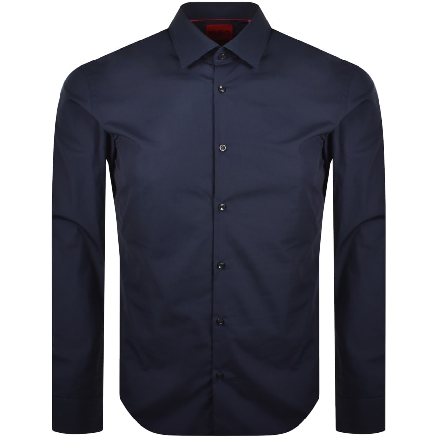 Image number 1 for HUGO Slim Fit Jenno Shirt Navy