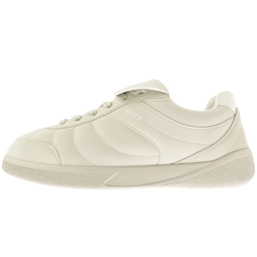 Image number 1 for HUGO Riven Tennis Trainers Light Beige