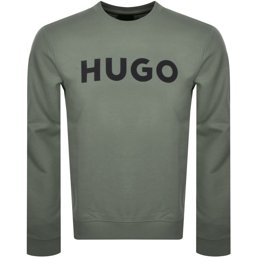 Image number 1 for HUGO Dem Regular Fit Sweatshirt Green