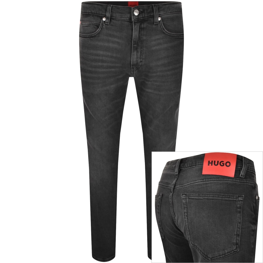Image number 1 for HUGO 734 Extra Slim Jeans Mid Wash Grey
