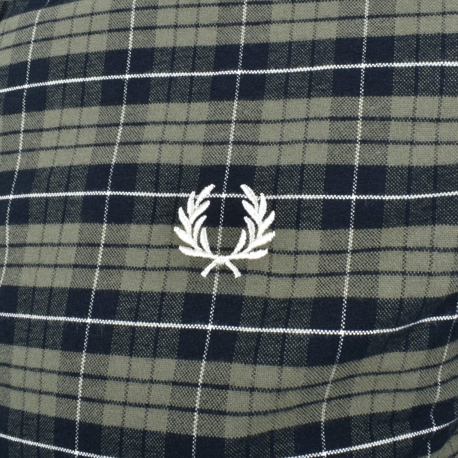 Fred Perry Oxford Long Sleeve Shirt Green