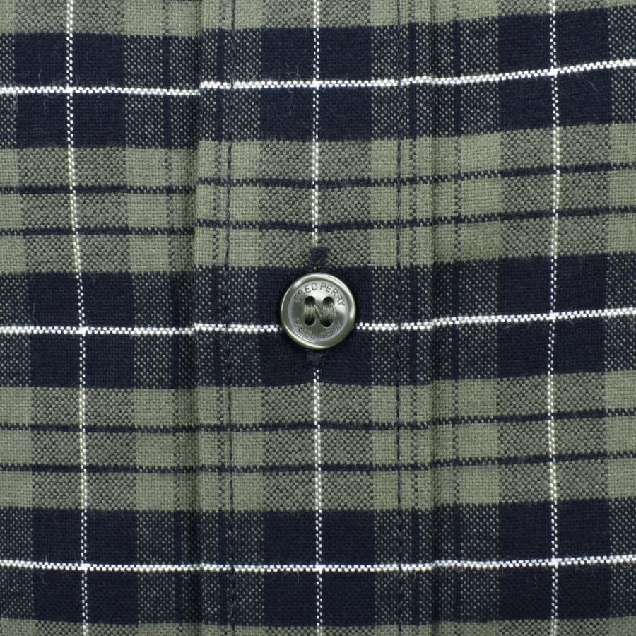 Fred Perry Oxford Long Sleeve Shirt Green