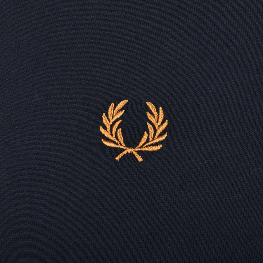 Image number 3 for Fred Perry Crew Neck Sweatshirt Navy