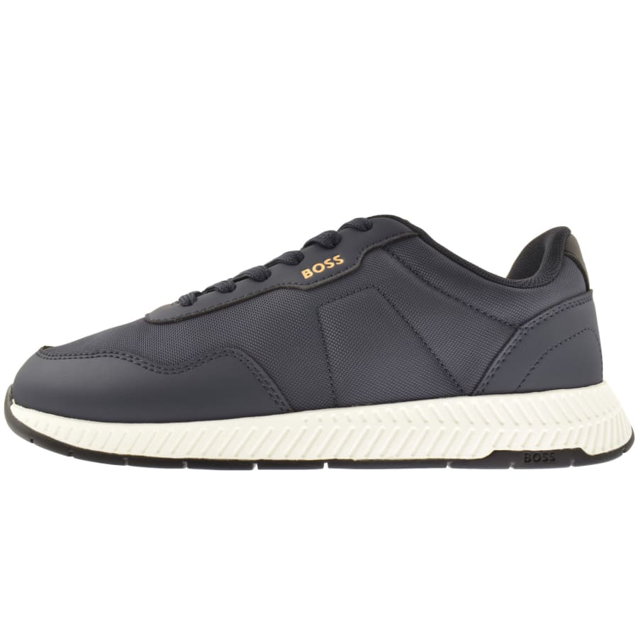 Image number 1 for BOSS Titanium Runner Trainers Dark Blue