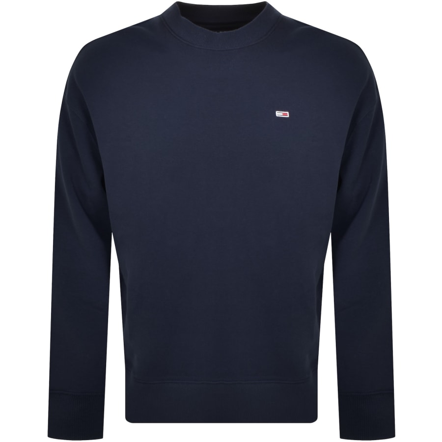 Image number 1 for Tommy Jeans Flag Logo Sweatshirt Navy