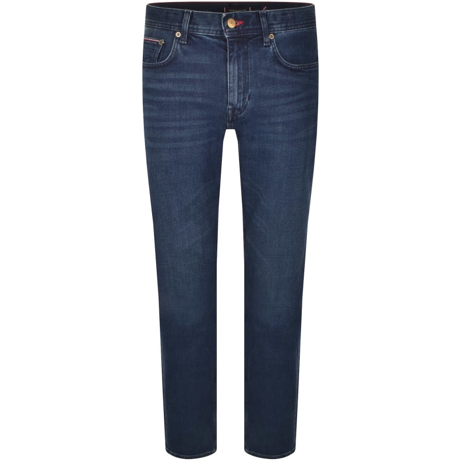 Image number 2 for Tommy Hilfiger Denton Straight Fit Jeans Navy