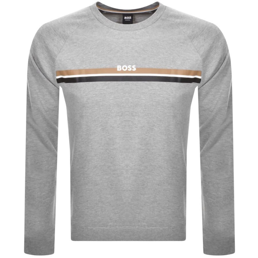 Image number 2 for BOSS Authentic Tracksuit Grey