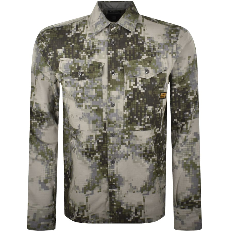 Image number 1 for G-Star Cargo Pocket Shirt Beige