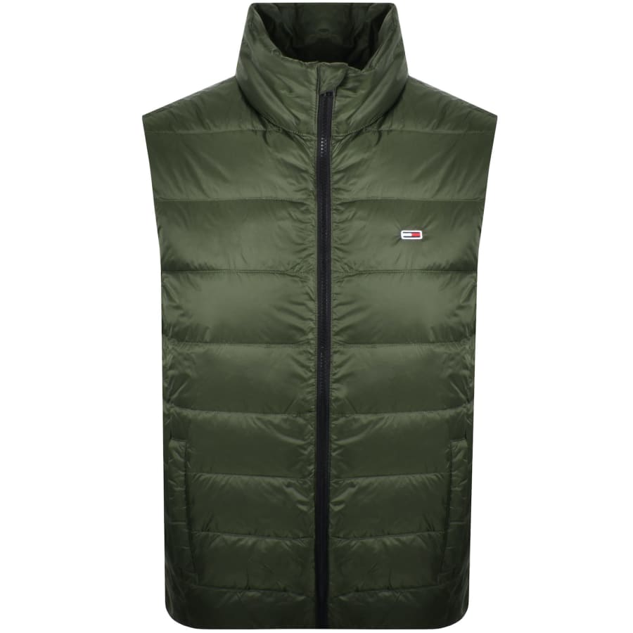 Image number 1 for Tommy Jeans Down Gilet Green