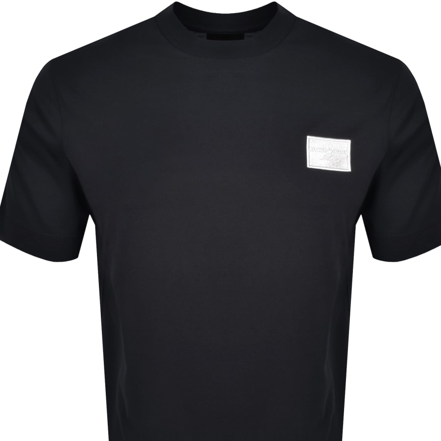 Image number 2 for Emporio Armani Short Sleeve Logo T Shirt Navy