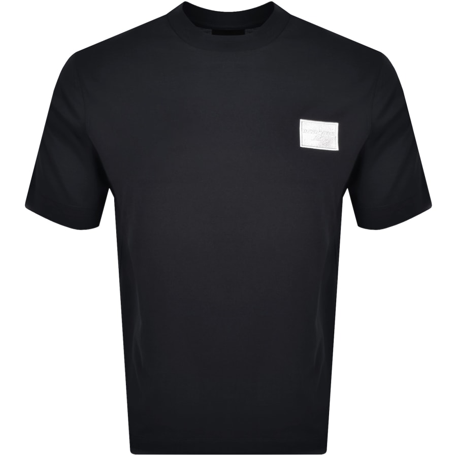 Image number 1 for Emporio Armani Short Sleeve Logo T Shirt Navy