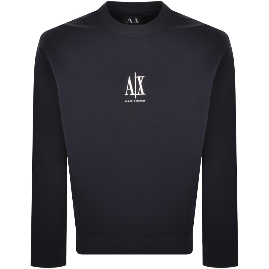 Image number 1 for Armani Exchange Logo Sweatshirt Navy