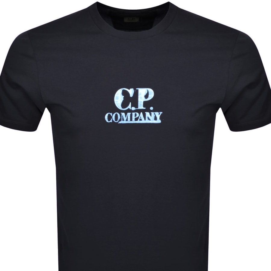 Image number 3 for CP Company Graphic Logo T Shirt Navy