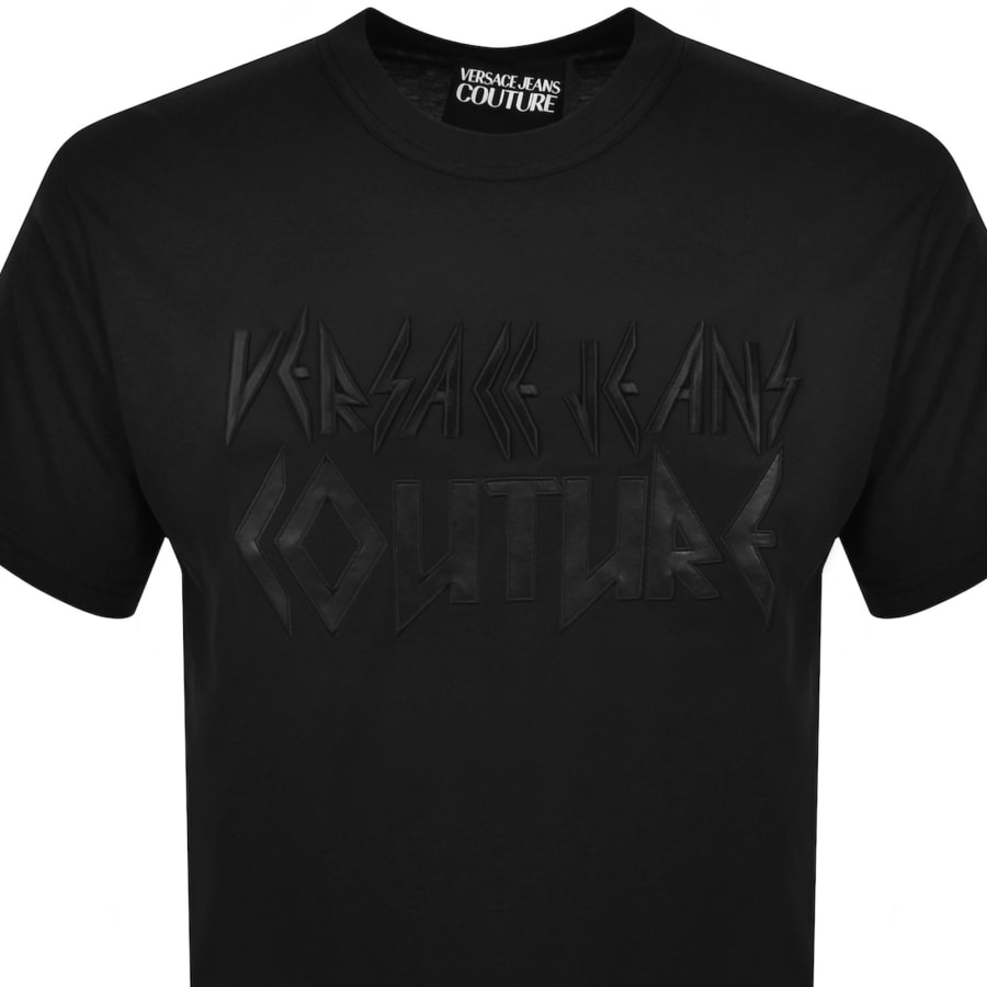 Image number 2 for Versace Jeans Couture Metal Patch T Shirt Black