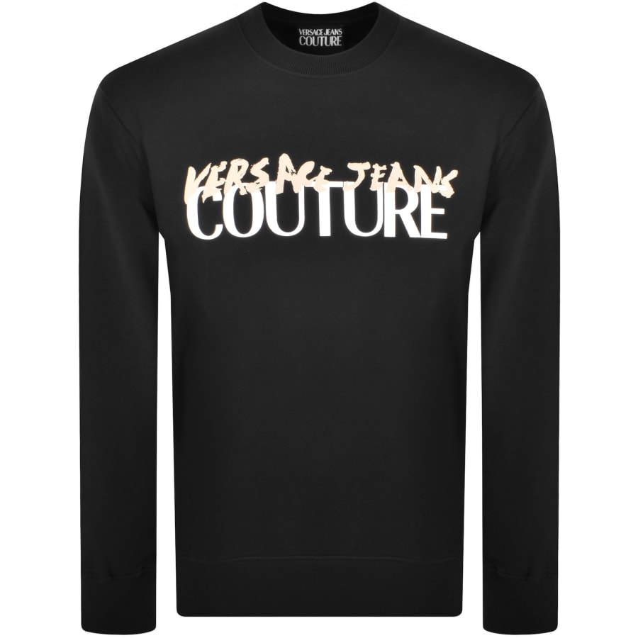 Image number 1 for Versace Jeans Couture Logo Sweatshirt Black