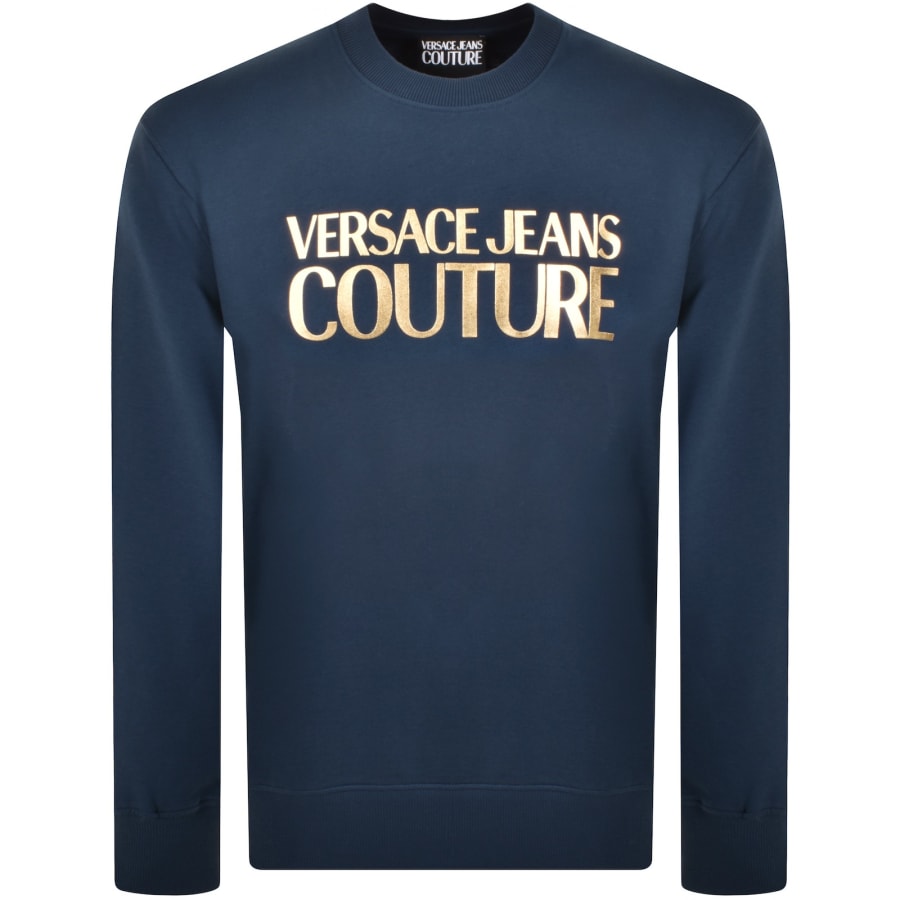 Image number 1 for Versace Jeans Couture Logo Sweatshirt Blue