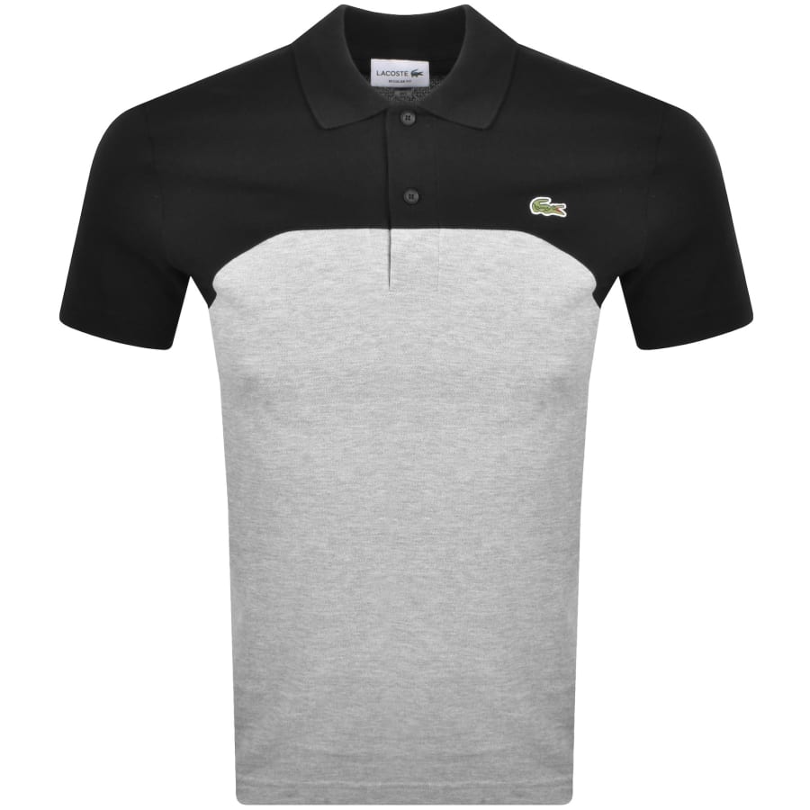 Image number 1 for Lacoste Colour Block Polo T Shirt Black