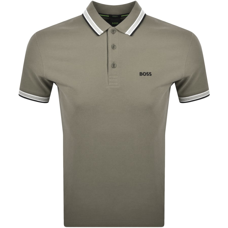 Image number 1 for BOSS Regular Fit Paddy Polo T Shirt Brown