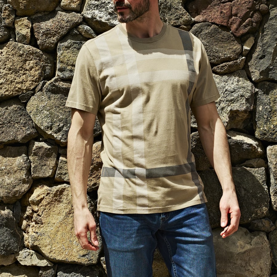 Image number 4 for Barbour Blaine T Shirt Beige