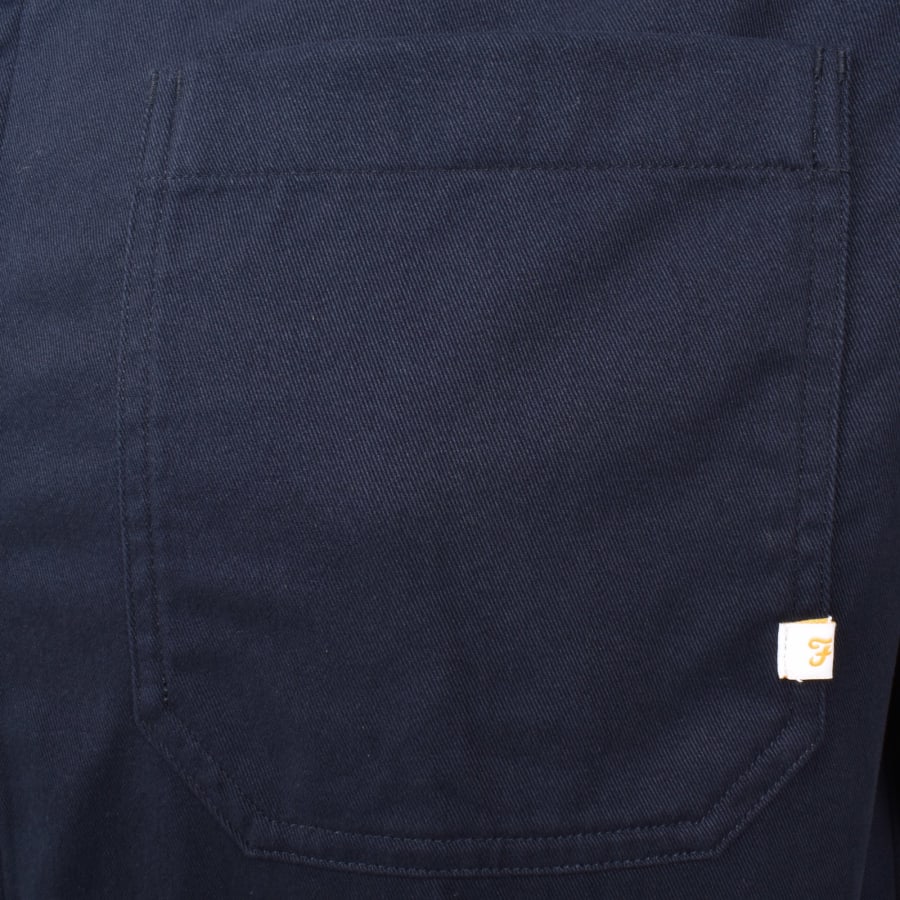Image number 3 for Farah Leon Overshirt Navy