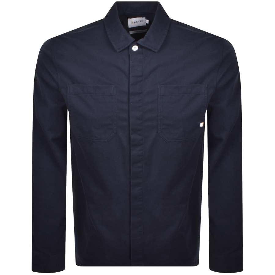 Image number 1 for Farah Leon Overshirt Navy