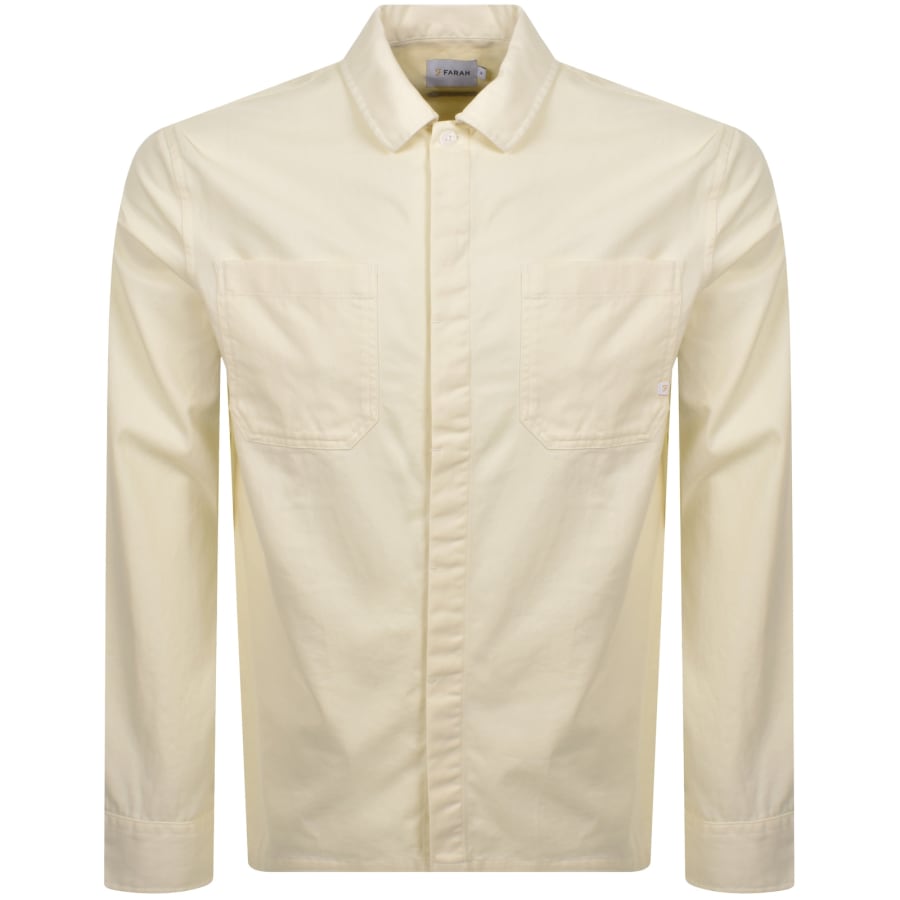 Image number 1 for Farah Leon Overshirt Cream