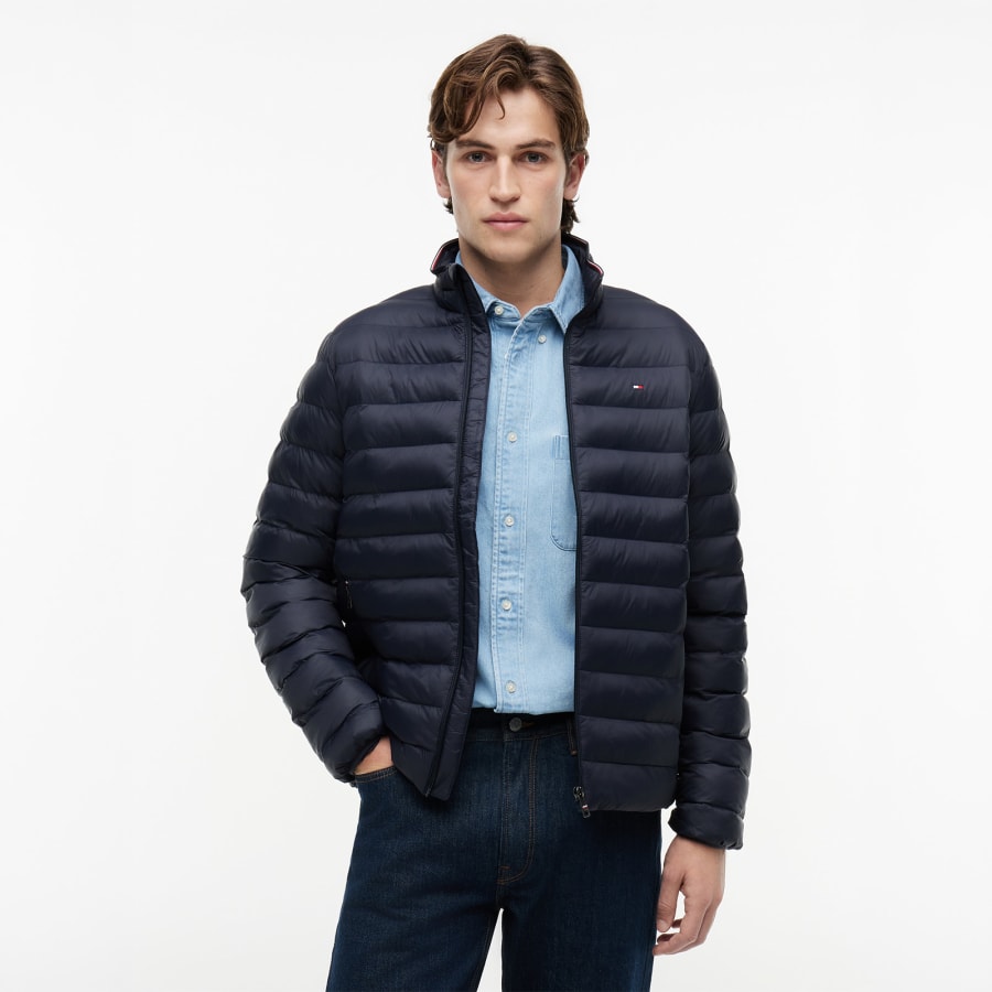 Image number 6 for Tommy Hilfiger Core Packable Jacket Navy
