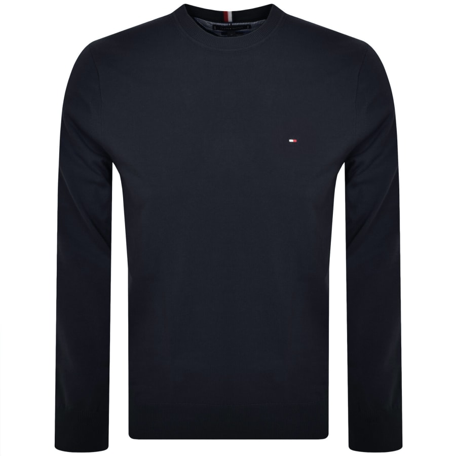 Image number 1 for Tommy Hilfiger 1985 Crew Neck Knit Jumper Navy