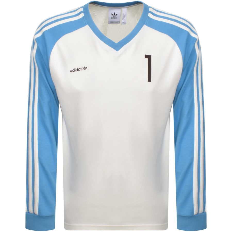 Image number 1 for adidas Originals Football Jersey T Shirt White