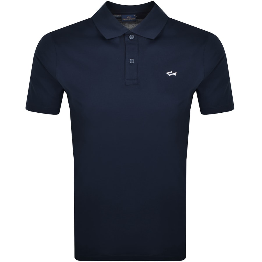 Image number 1 for Paul And Shark Logo Polo T Shirt Navy