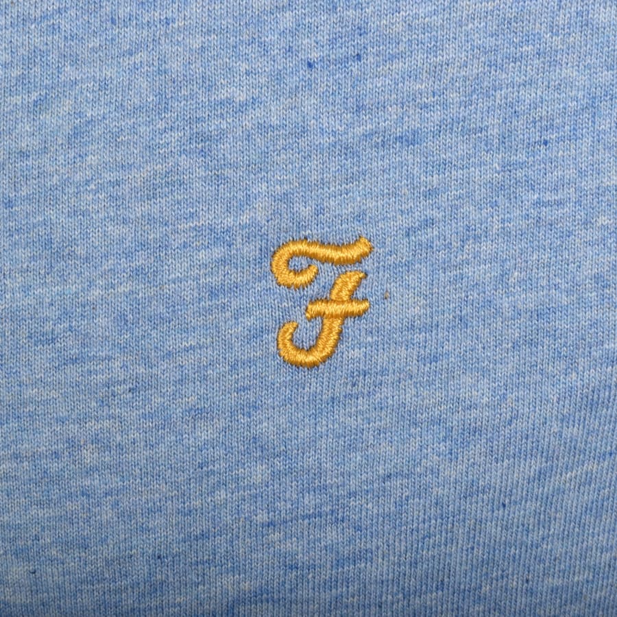 Image number 3 for Farah Groves Ringer T Shirt Blue