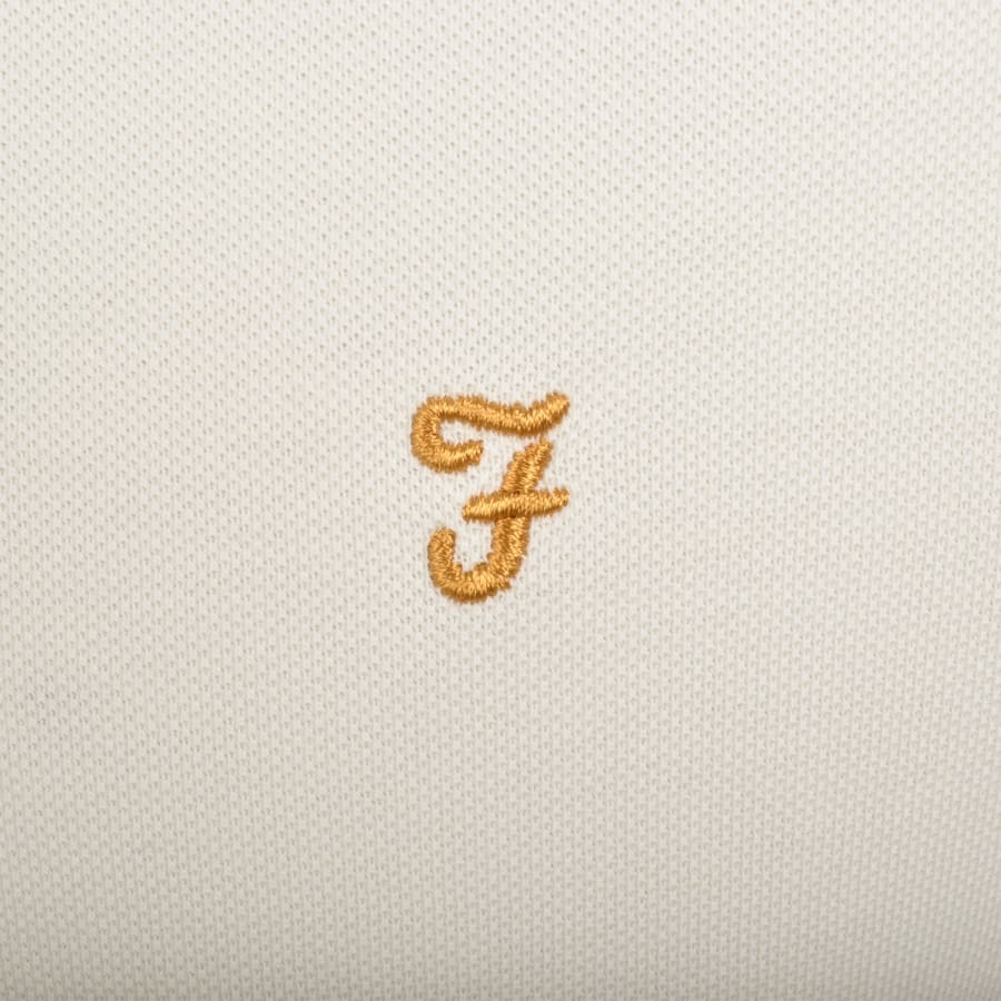 Image number 3 for Farah Alvin Tipped T Shirt White