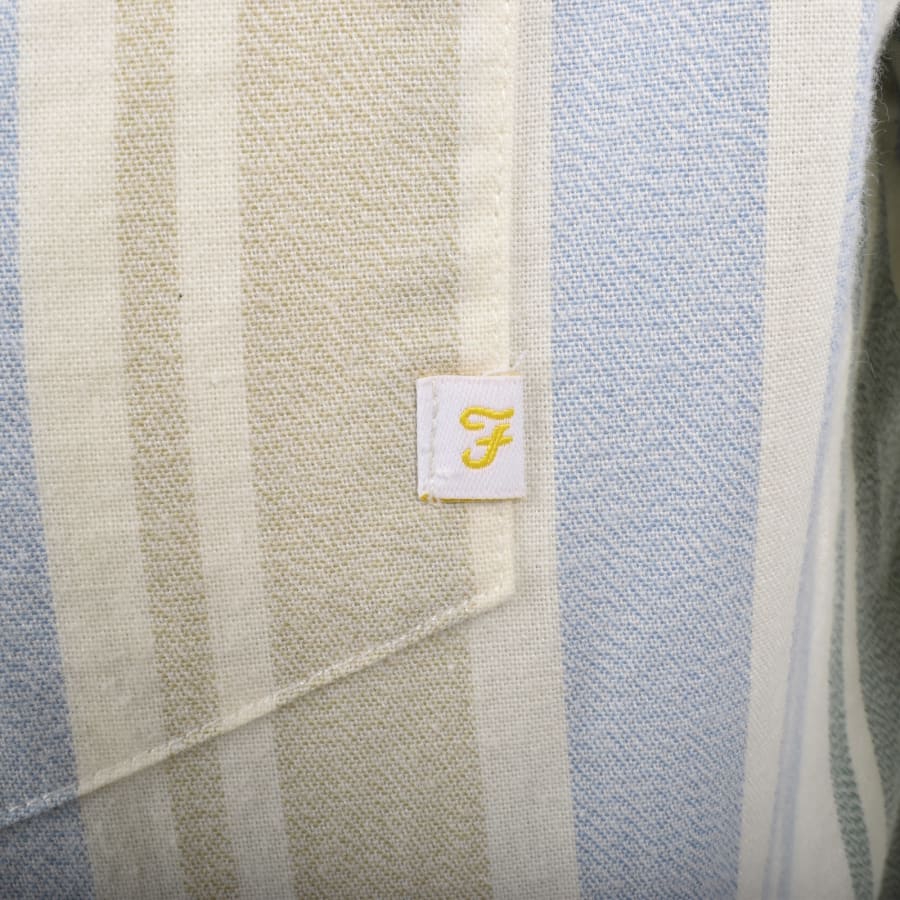 Image number 3 for Farah Steen Long Sleeve Shirt Beige