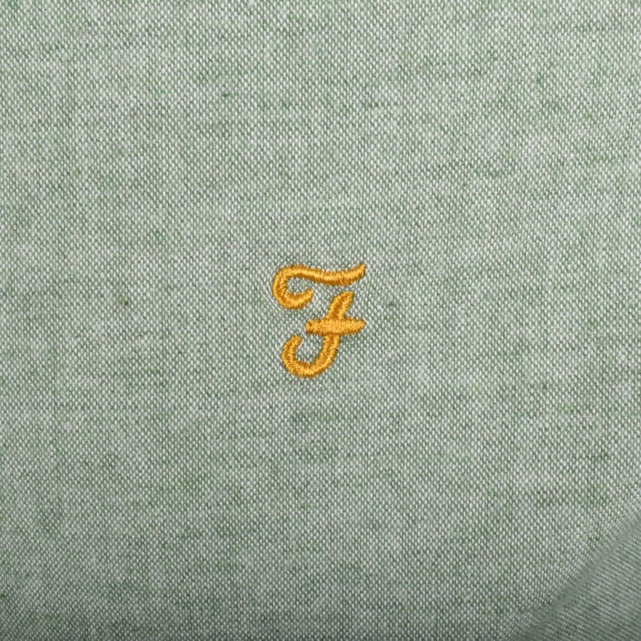 Image number 3 for Farah Long Sleeve Sheen Shirt Green
