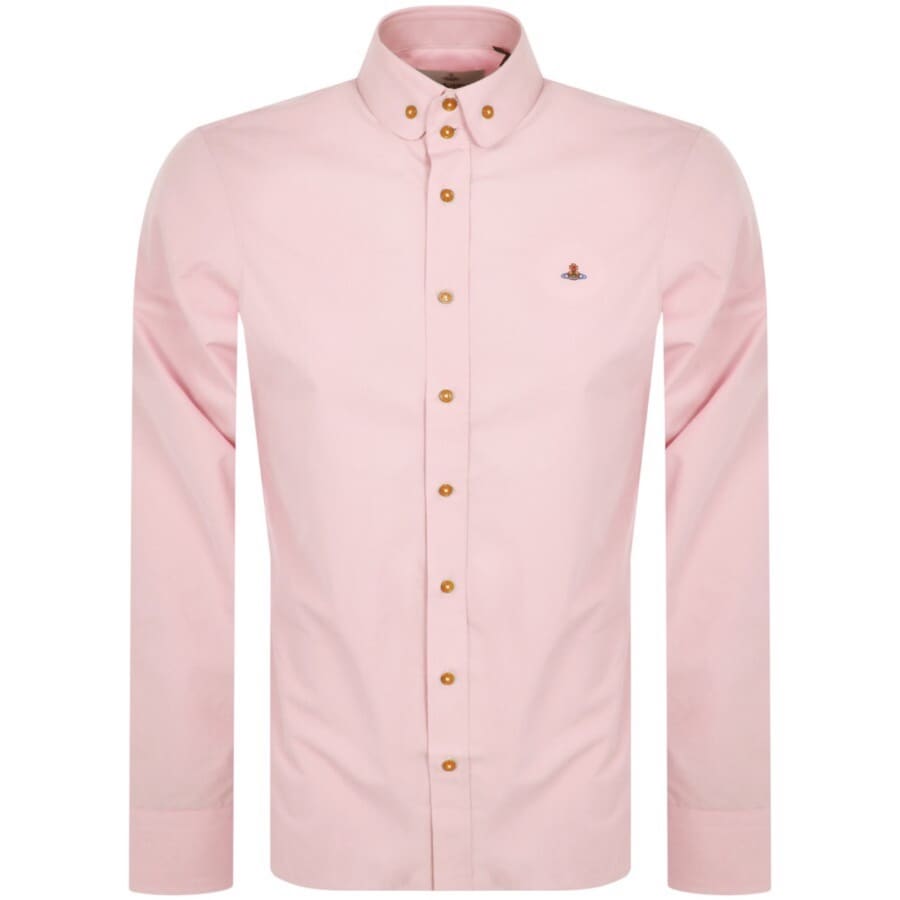 Image number 1 for Vivienne Westwood Krall Long Sleeved Shirt Pink