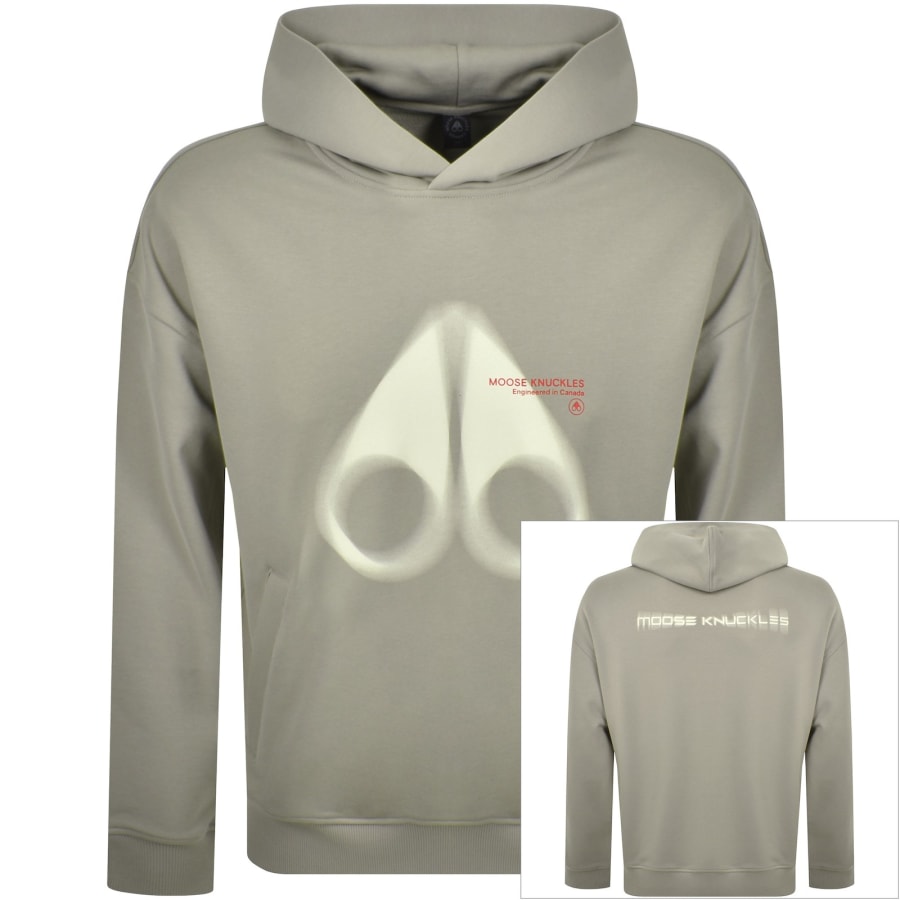 Image number 1 for Moose Knuckles Maurice Popover Hoodie Beige