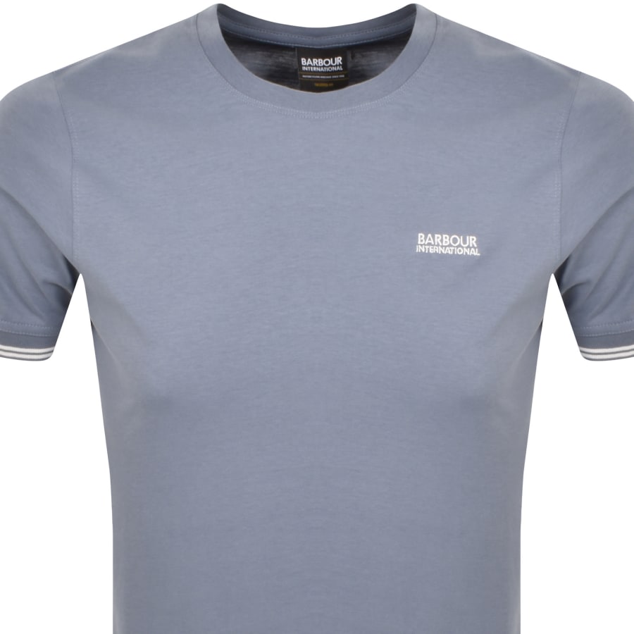 Image number 2 for Barbour International Philip Tipped T Shirt Blue