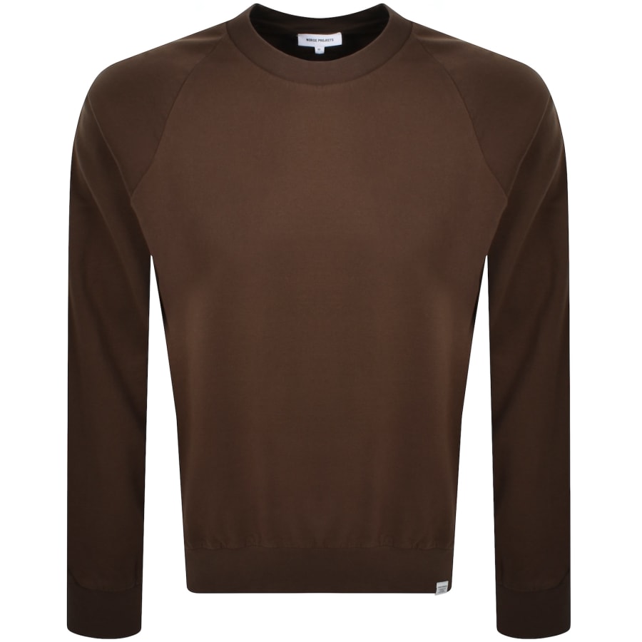 Image number 1 for Norse Projects Marten Relaxed Fit Sweatshirt Brown