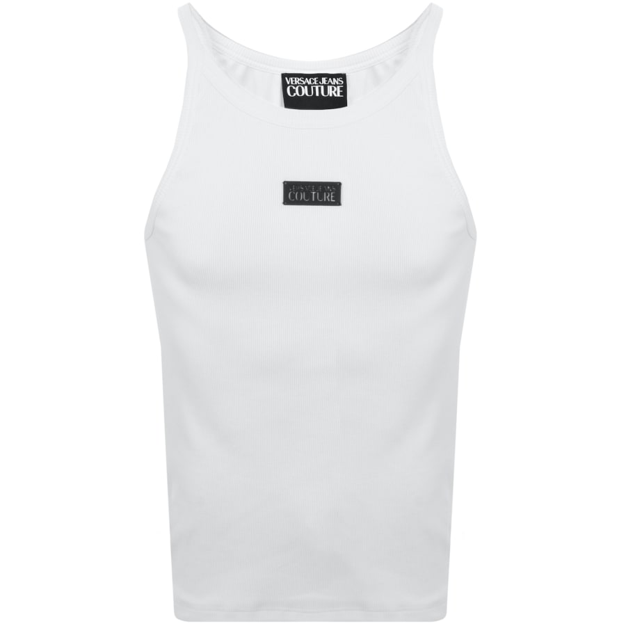 Image number 1 for Versace Jeans Couture Logo Vest T Shirt White